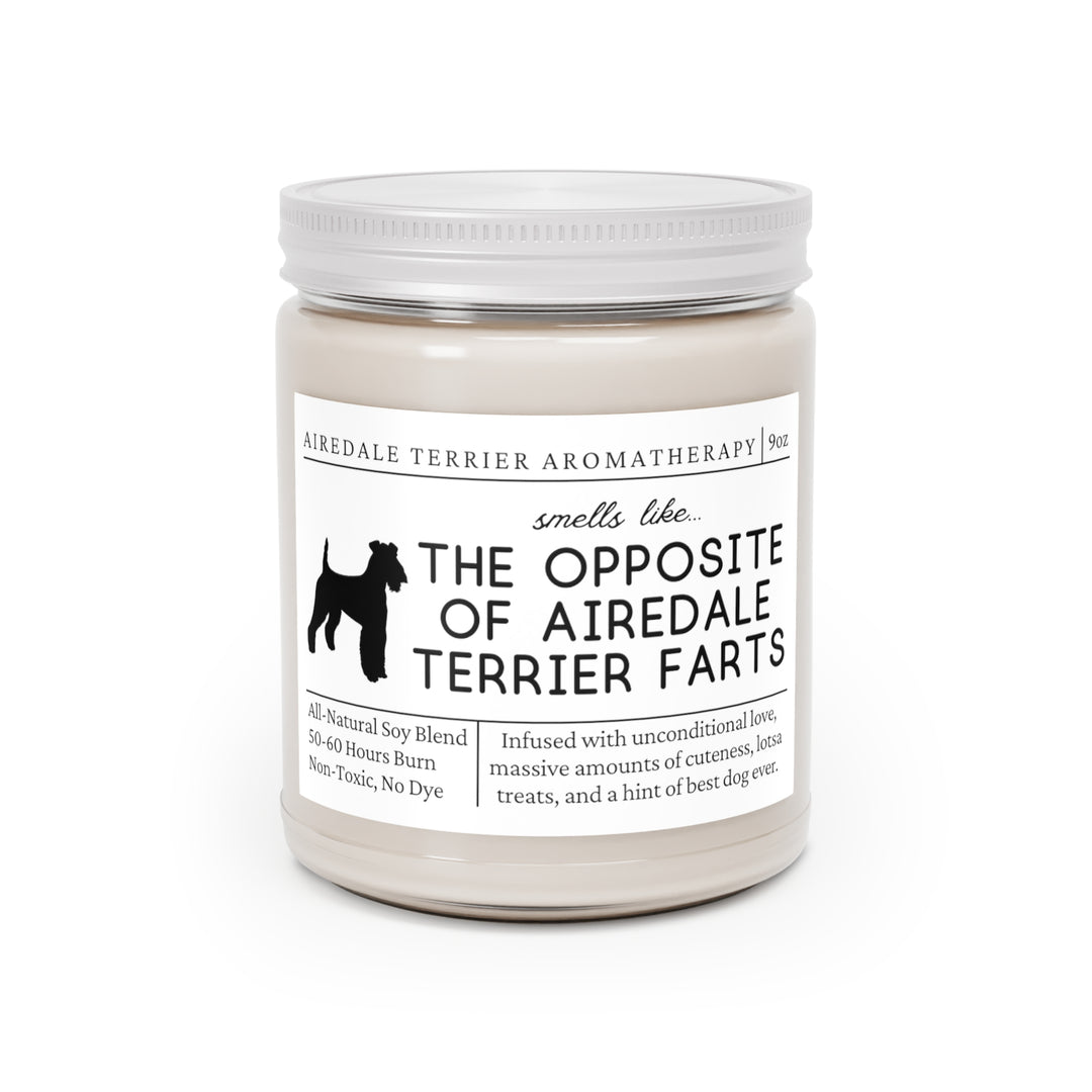 Airedale Terrier Candle - Smells Like The Opposite Of Airedale Terrier Farts