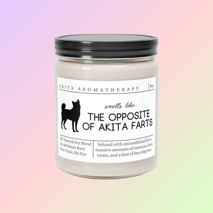 Akita Candle - Smells Like The Opposite Of Akita Farts