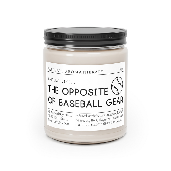 Baseball Candle - Smells Like the Opposite of Baseball Gear