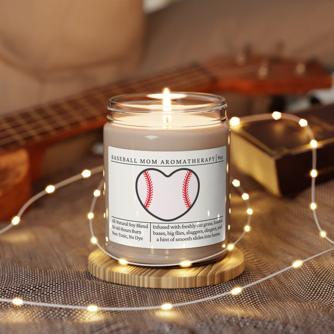 Baseball Mom Candle