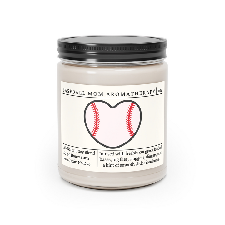 Baseball Mom Candle