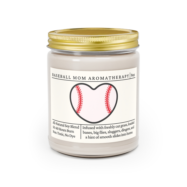 Baseball Mom Candle