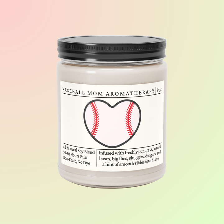 Baseball Mom Candle