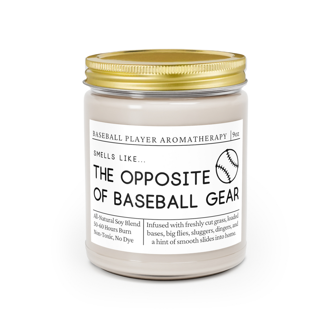 Baseball Player Candle - Smells Like the Opposite of Baseball Gear