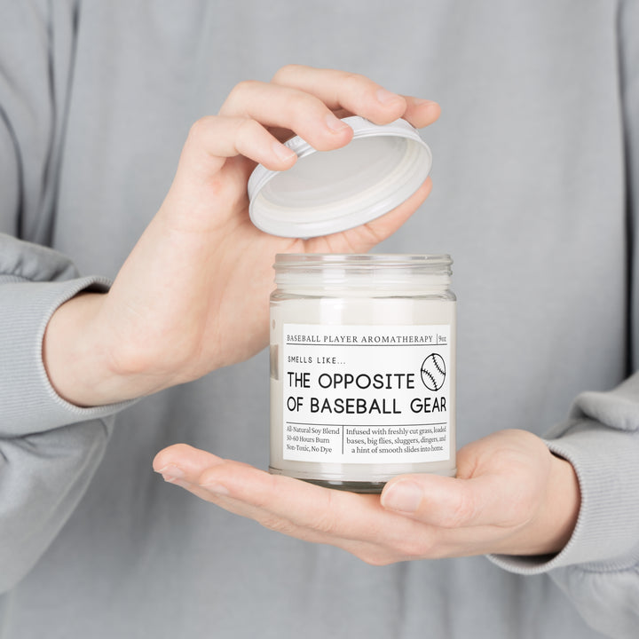 Baseball Player Candle - Smells Like the Opposite of Baseball Gear