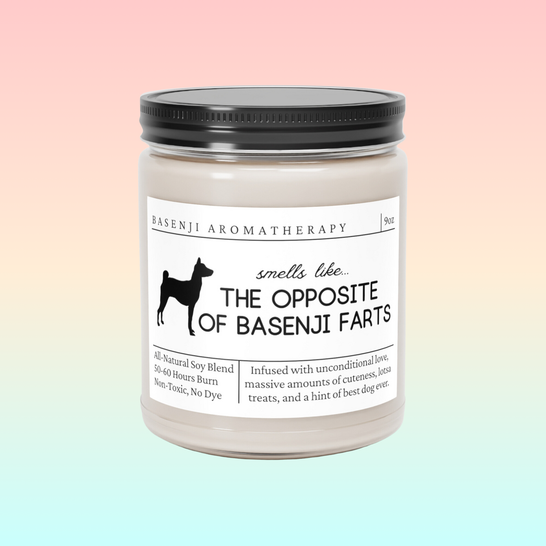 Basenji Candle - Smells Like The Opposite Of Basenji Farts