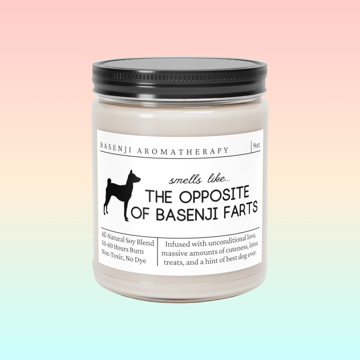 Basenji Candle - Smells Like The Opposite Of Basenji Farts