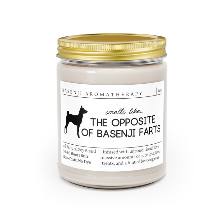 Basenji Candle - Smells Like The Opposite Of Basenji Farts