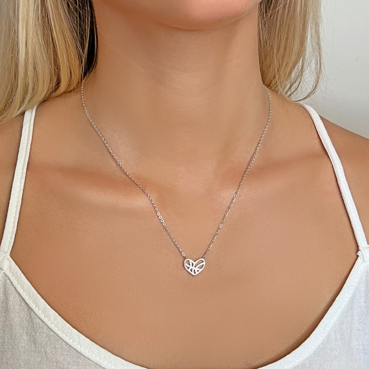 Basketball Heart Necklace