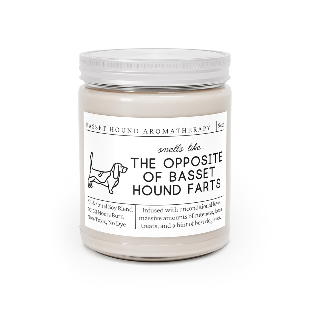 Basset Hound Candle - Smells Like The Opposite Of Basset Hound Farts