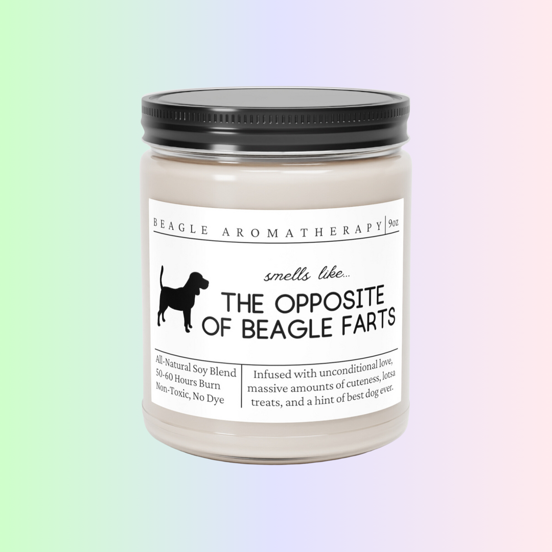 Beagle Candle - Smells Like The Opposite Of Beagle Farts