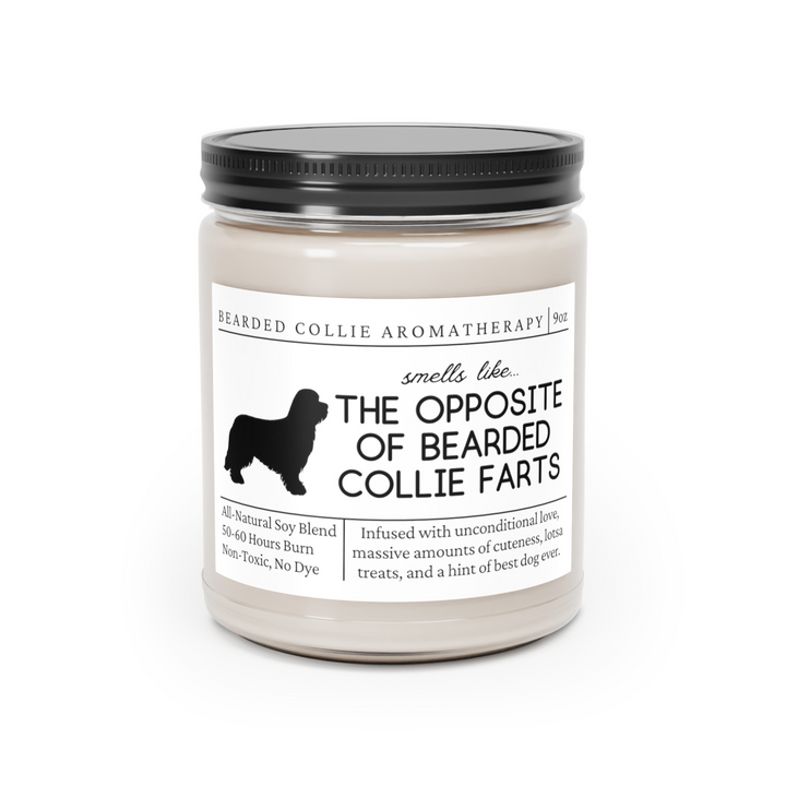 Bearded Collie Candle - Smells Like The Opposite Of Bearded Collie Farts