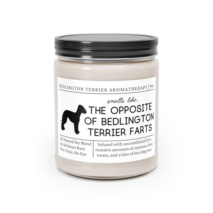 Bedlington Terrier Candle - Smells Like The Opposite Of Bedlington Terrier Farts