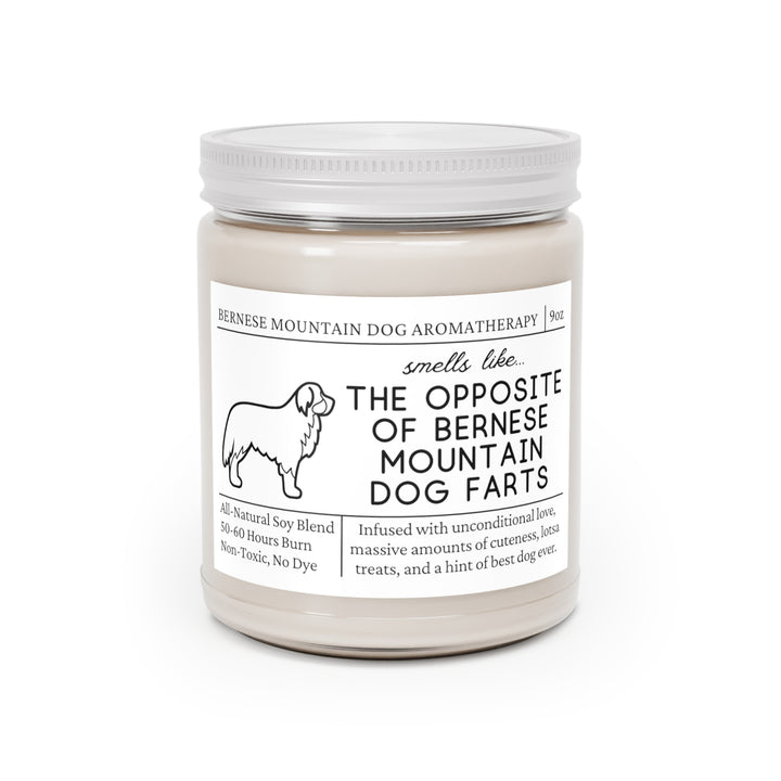 Bernese Mountain Dog Candle - Smells Like The Opposite Of Bernese Mountain Dog Farts