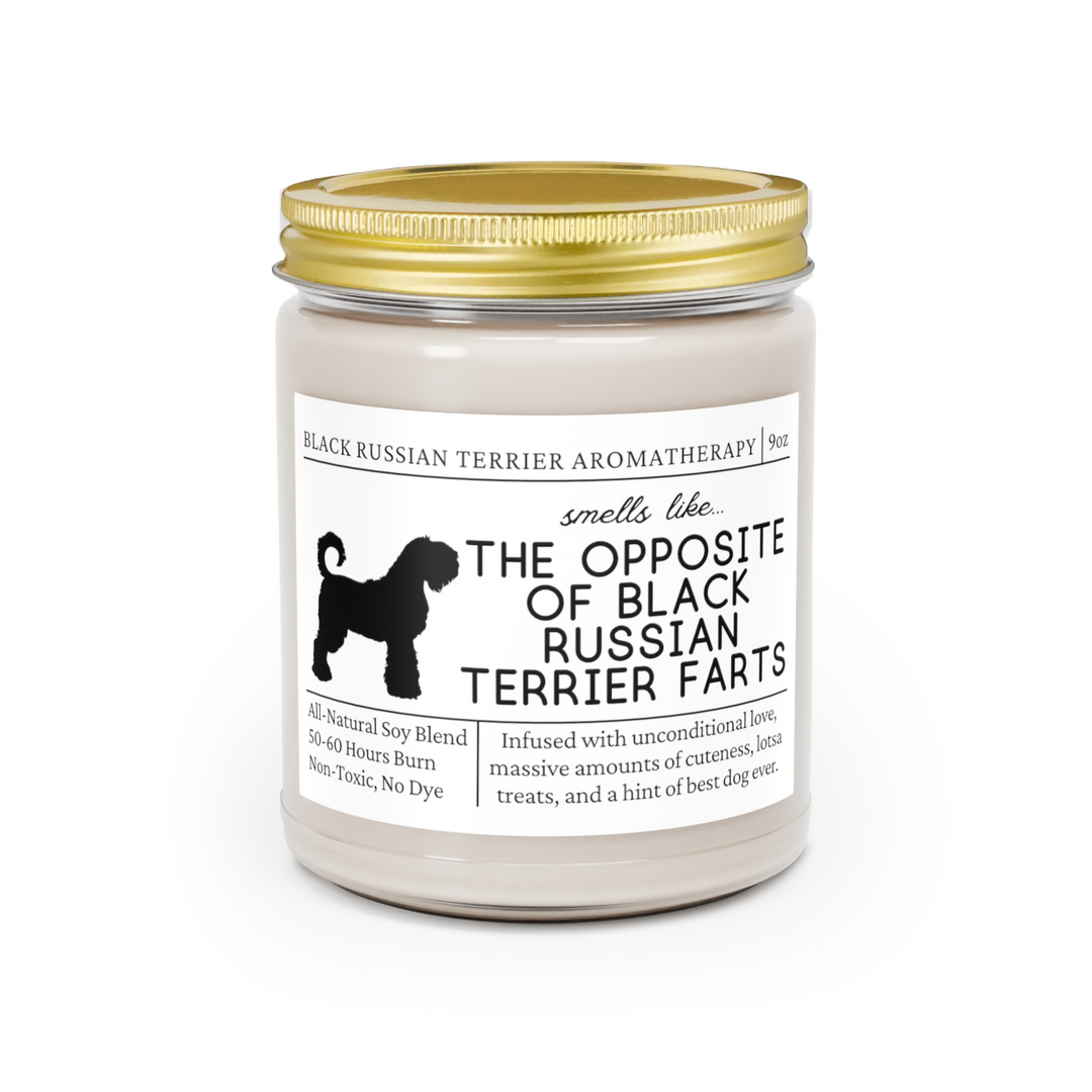 Black Russian Terrier Candle - Smells Like The Opposite Of Black Russian Terrier Farts