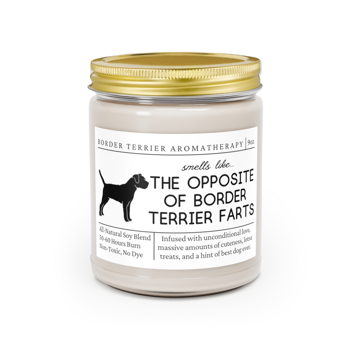 Border Terrier Candle - Smells Like The Opposite Of Border Terrier Farts