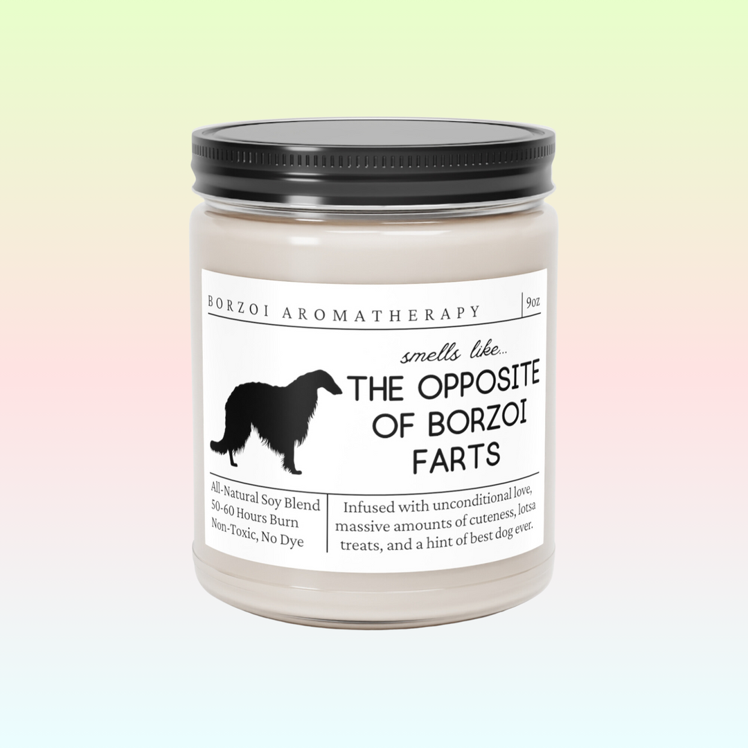 Borzoi Candle - Smells Like The Opposite Of Borzoi Farts