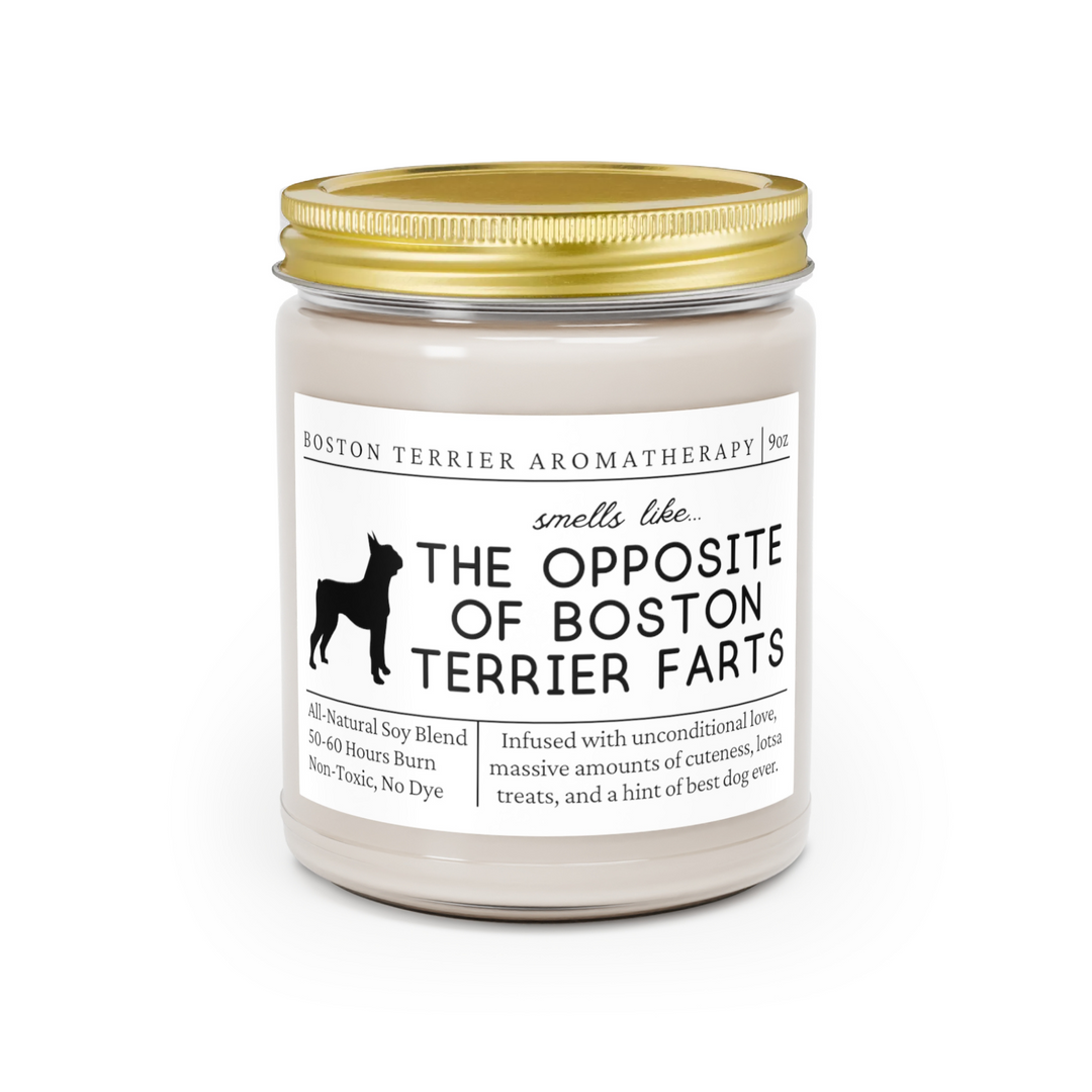 Boston Terrier Candle - Smells Like The Opposite Of Boston Terrier Farts