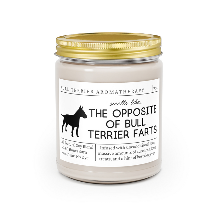 Bull Terrier Candle - Smells Like The Opposite Of Bull Terrier Farts