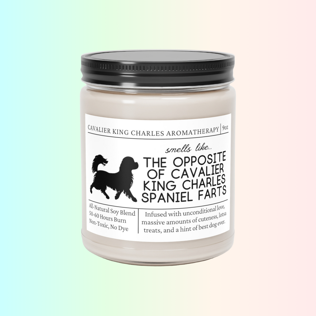 Cavalier King Charles Spaniel Candle - Smells Like The Opposite Of Cavalier King Charles Spaniel Farts