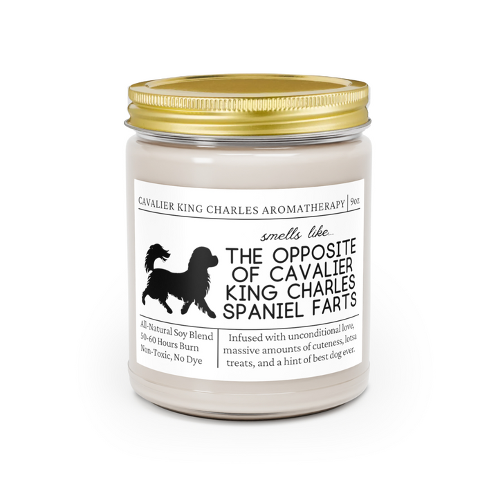 Cavalier King Charles Spaniel Candle - Smells Like The Opposite Of Cavalier King Charles Spaniel Farts