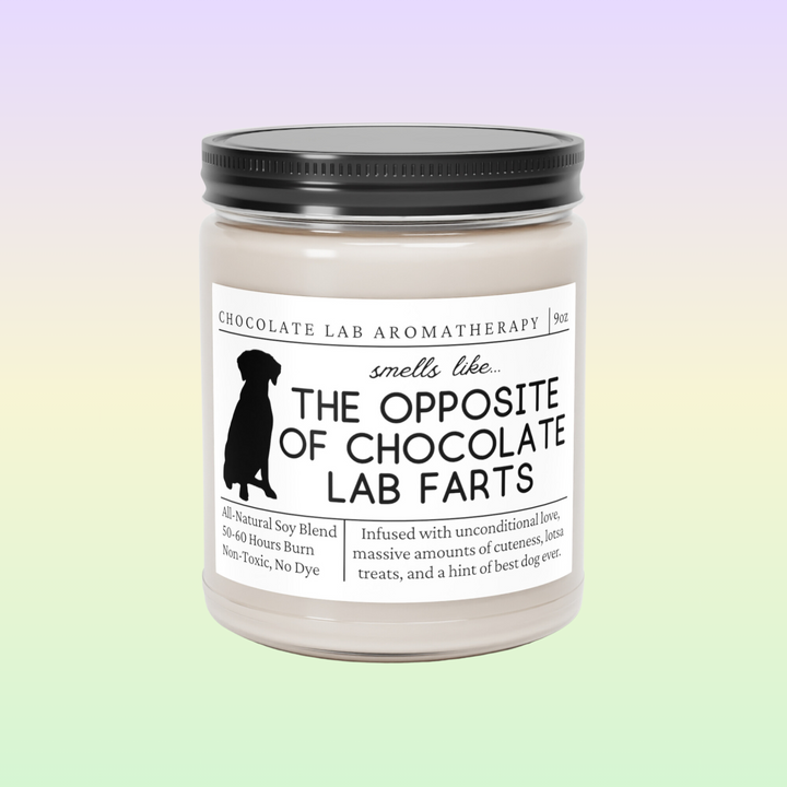 Chocolate Lab Candle - Smells Like The Opposite Of Chocolate Lab Farts