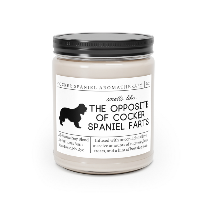 Cocker Spaniel Candle - Smells Like The Opposite Of Cocker Spaniel Farts