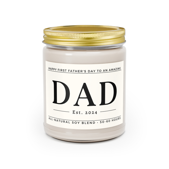 Happy First Father's Day Candle