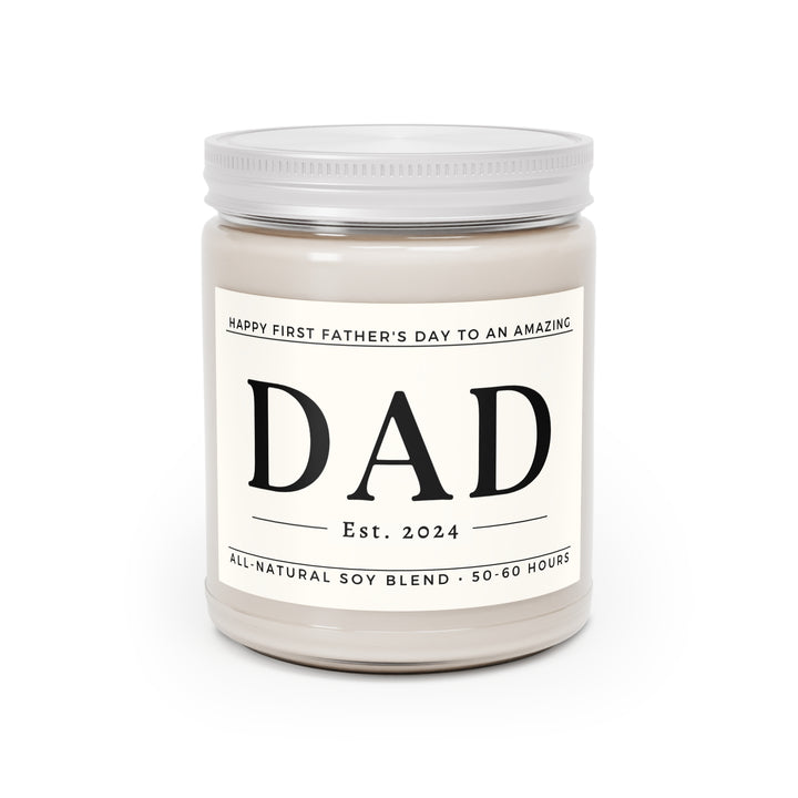 Happy First Father's Day Candle