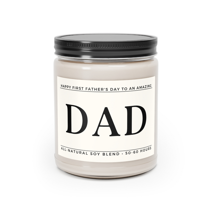 Happy First Father's Day Candle