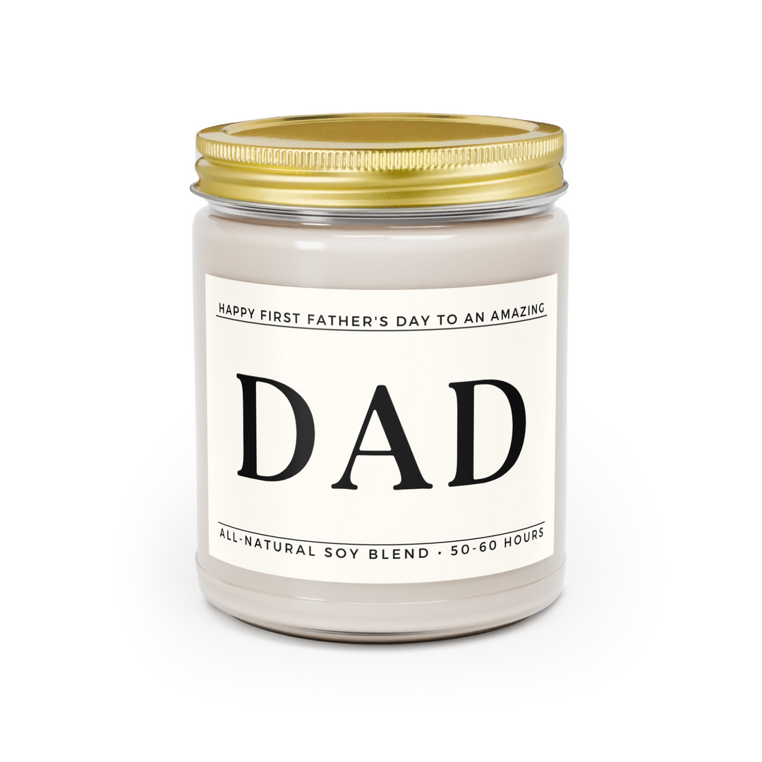 Happy First Father's Day Candle