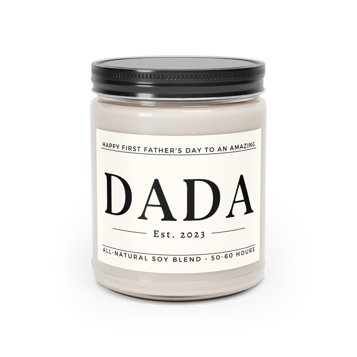 Happy First Father's Day Candle