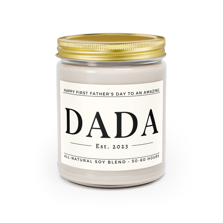 Happy First Father's Day Candle