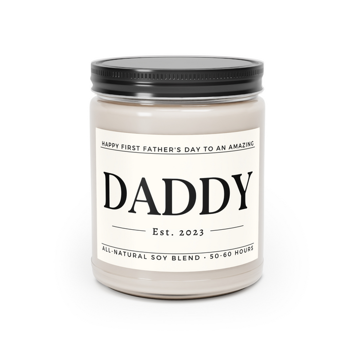 Happy First Father's Day Candle