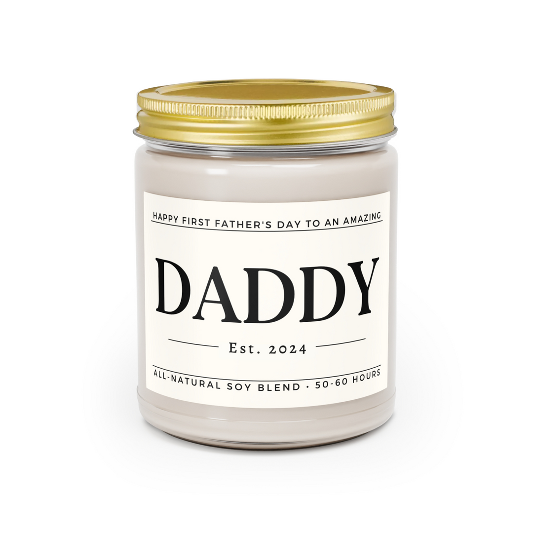 Happy First Father's Day Candle