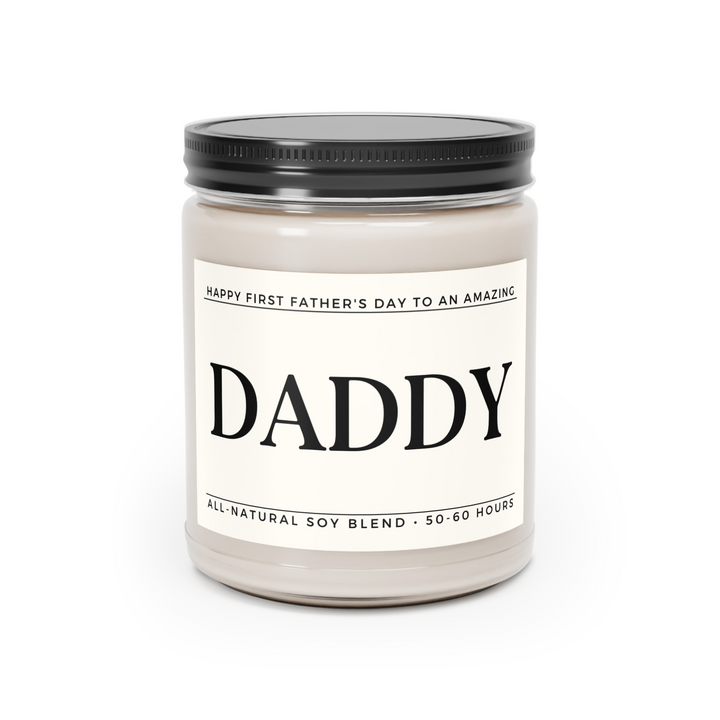 Happy First Father's Day Candle