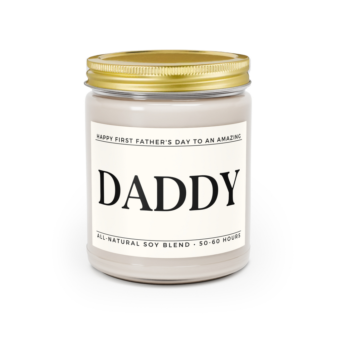 Happy First Father's Day Candle