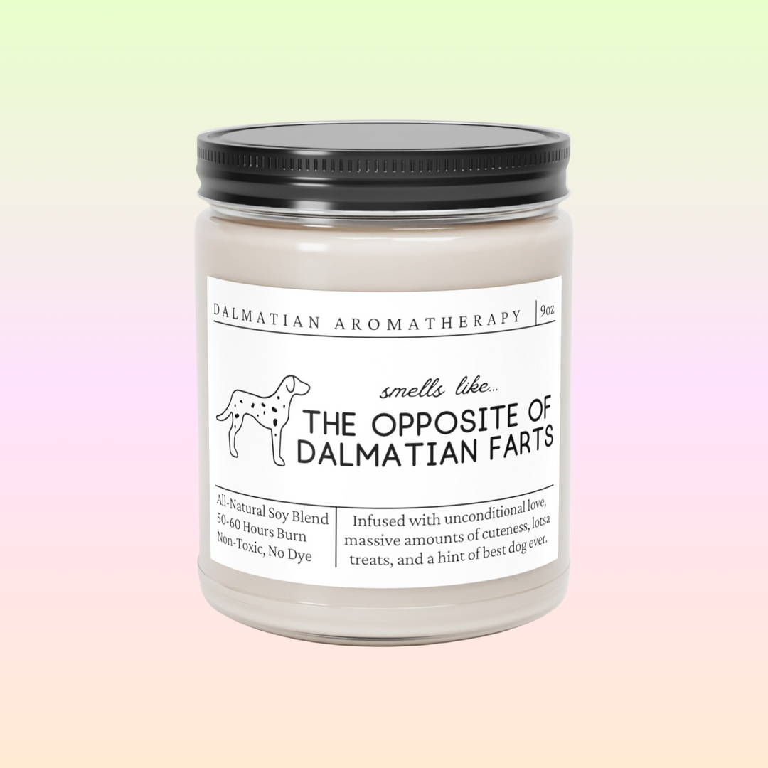 Dalmatian Candle - Smells Like The Opposite Of Dalmatian Farts