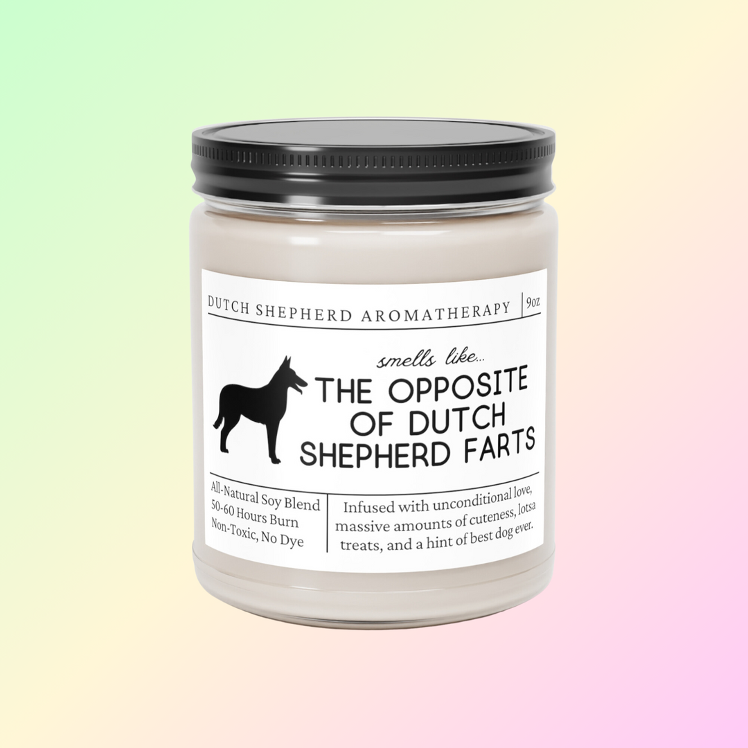 Dutch Shepherd Candle - Smells Like The Opposite Of Dutch Shepherd Farts