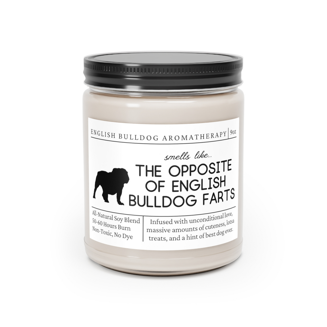 English Bulldog Candle - Smells Like The Opposite Of English Bulldog Farts