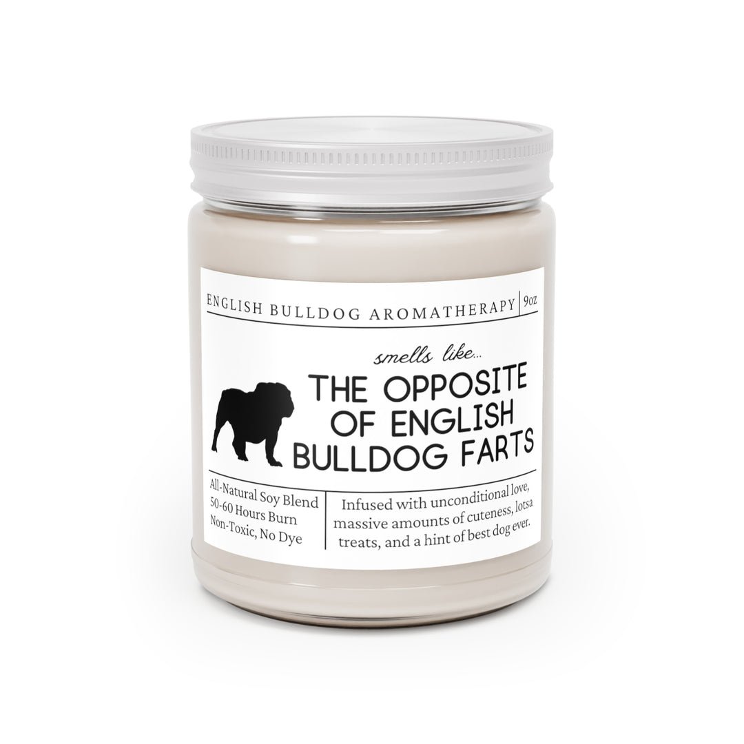 English Bulldog Candle - Smells Like The Opposite Of English Bulldog Farts