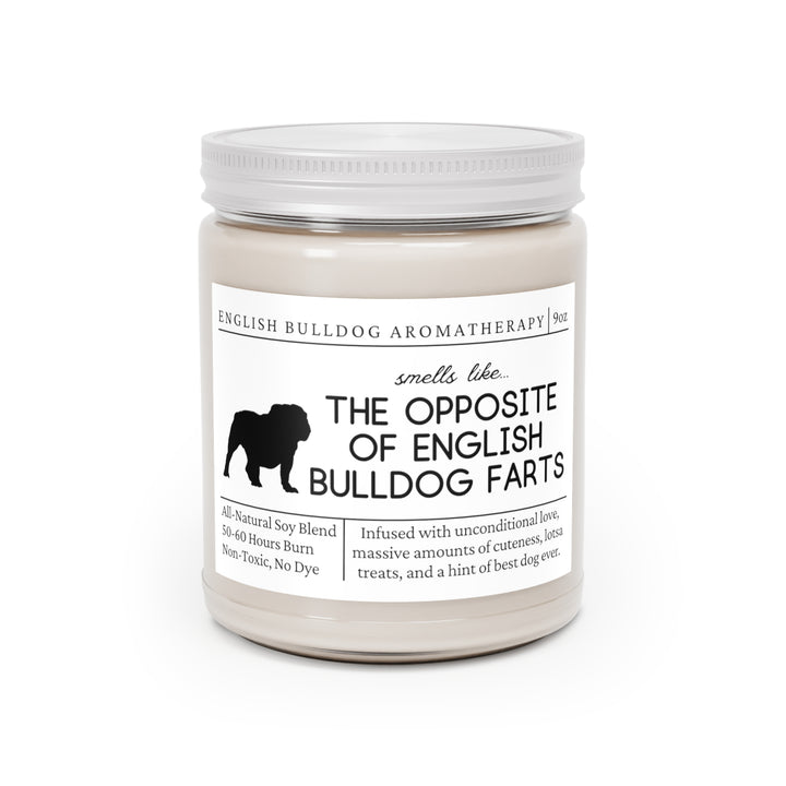 English Bulldog Candle - Smells Like The Opposite Of English Bulldog Farts