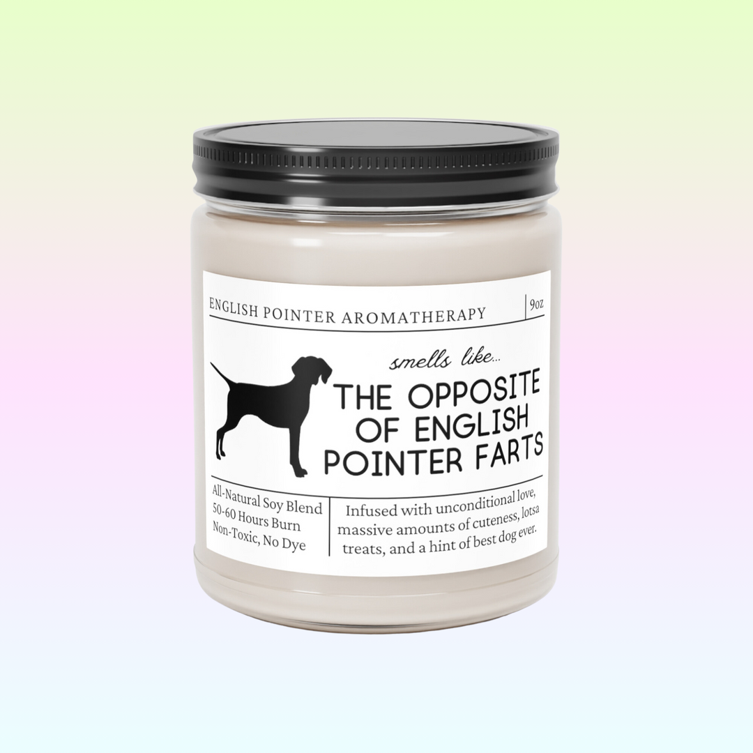 English Pointer Candle - Smells Like The Opposite Of English Pointer Farts