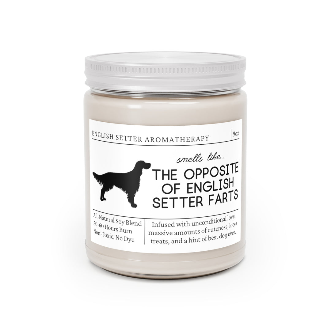 English Setter Candle - Smells Like The Opposite Of English Setter Farts