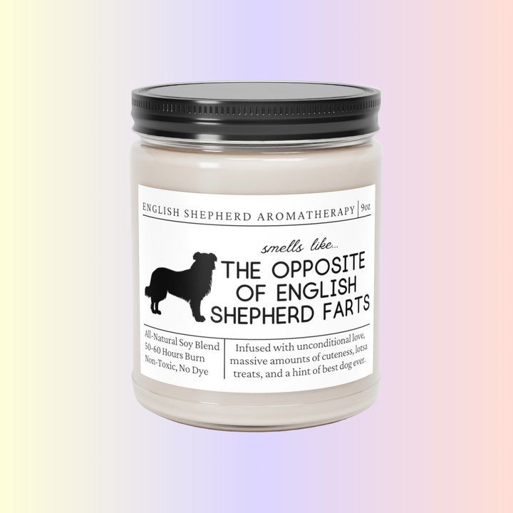 English Shepherd Candle - Smells Like The Opposite Of English Shepherd Farts