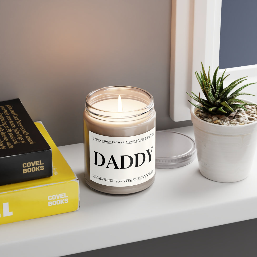 Happy First Father's Day Candle