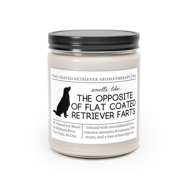 Flat Coated Retriever Candle - Smells Like The Opposite Of Flat Coated Retriever Farts