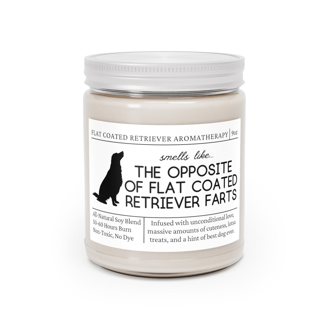 Flat Coated Retriever Candle - Smells Like The Opposite Of Flat Coated Retriever Farts