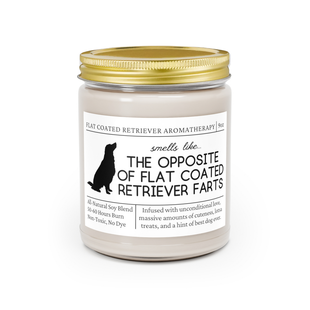 Flat Coated Retriever Candle - Smells Like The Opposite Of Flat Coated Retriever Farts