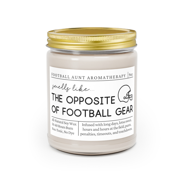 Football Aunt Candle - Smells Like the Opposite of Football Gear